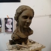 Sculpture course - human bust